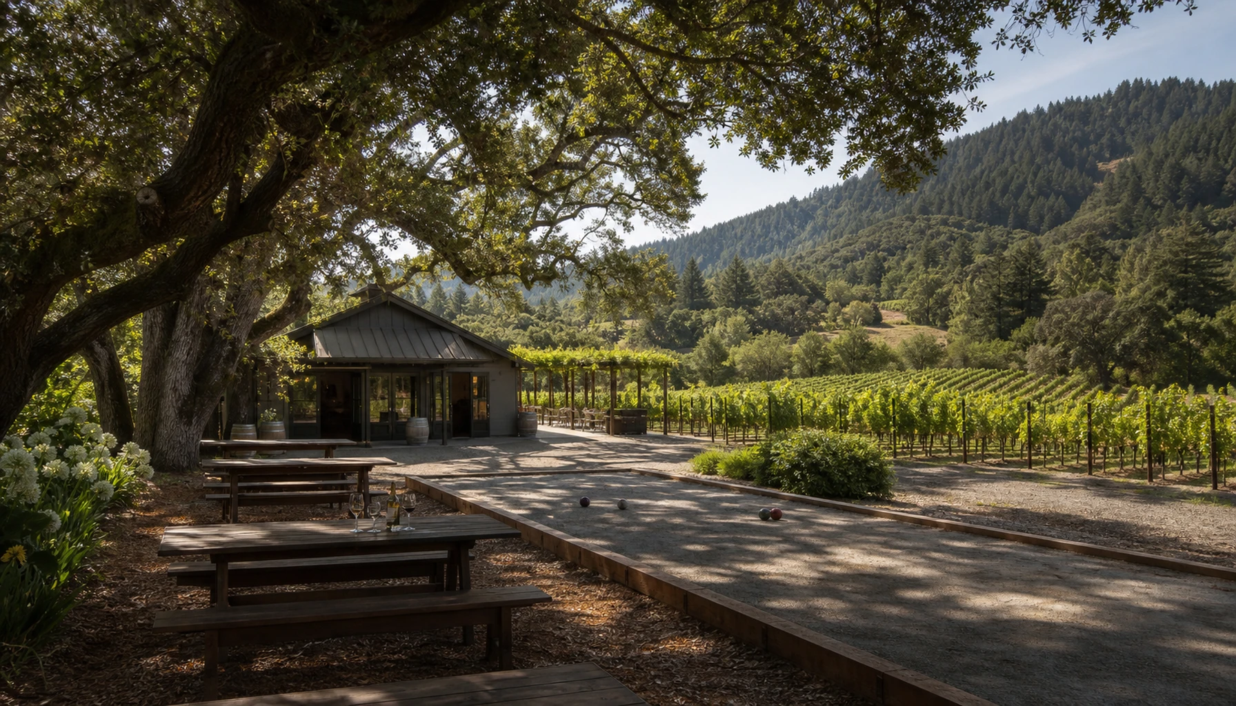 Optima &mdash; Dry Creek Valley pours, picnic tables, and no hurry at all.