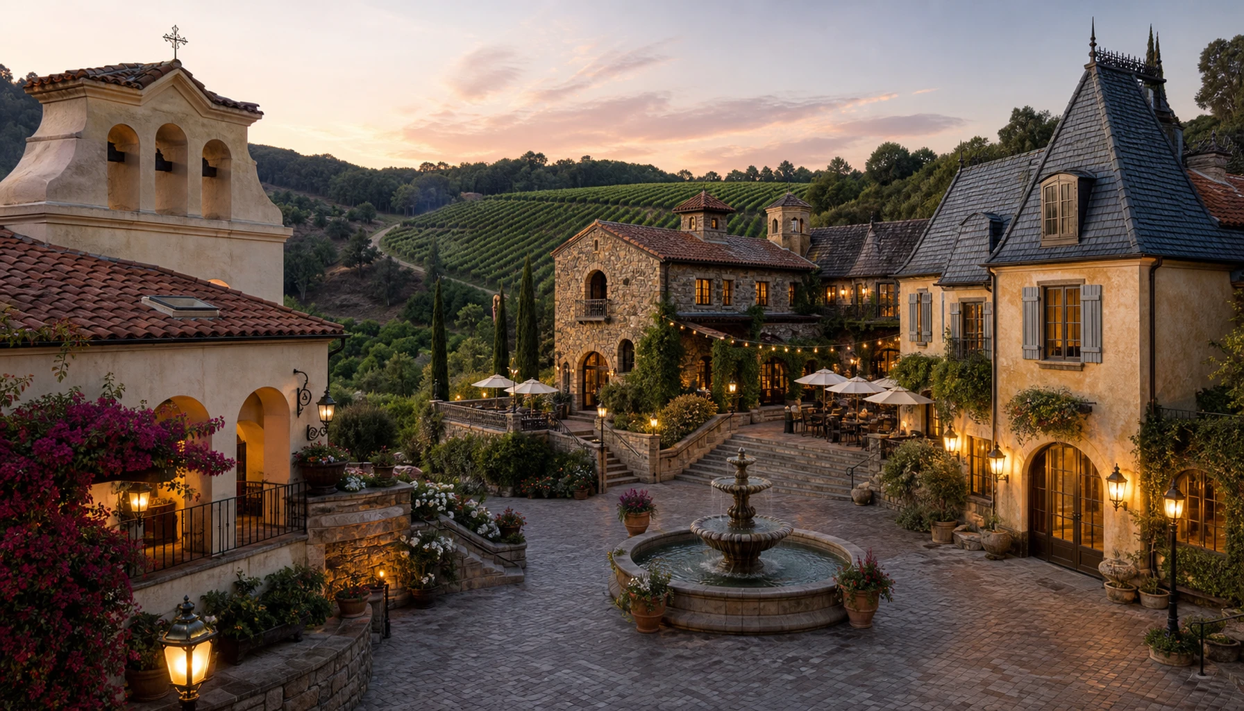 Europa Village &mdash; three distinct estates on one property.